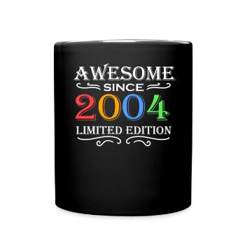 2004 - Jahrgang 2004 - Fantastisch seit 2004 - Tasse einfarbig - Schwarz - Vorne