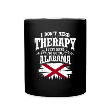 Alabama - Tasse einfarbig - Schwarz - Vorne