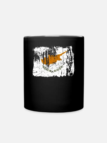 Zypern - Tasse einfarbig - Schwarz