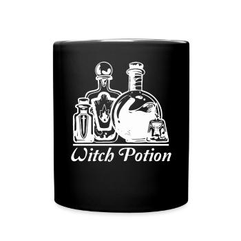 Hexentrank Hexerei okkulte Wicca - Tasse einfarbig - Schwarz - Vorne