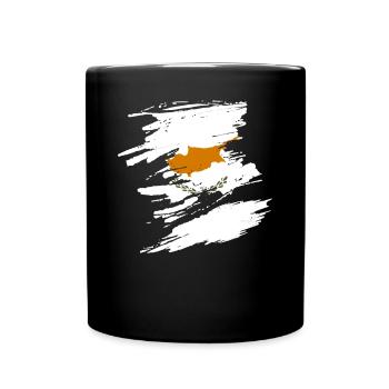 Zypern - Tasse einfarbig - Schwarz - Vorne