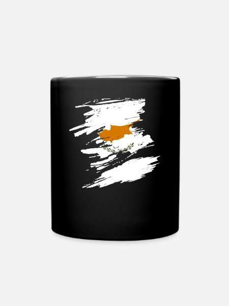 Zypern - Tasse einfarbig - Schwarz