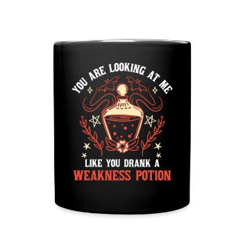Magic Witch Schwäche Trank Halloween - Tasse einfarbig - Schwarz - Vorne