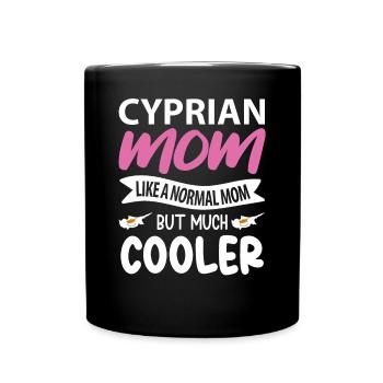 Zypern - Tasse einfarbig - Schwarz - Vorne