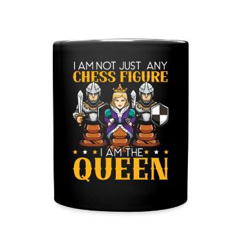 Je ne suis pas n’importe quelle figure d’échecs, je suis la reine - Mug uni - noir - Devant