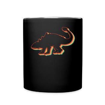 Ankylosaurus Retro Dinosaurier Vintage Ankylosauru - Tasse einfarbig - Schwarz - Vorne