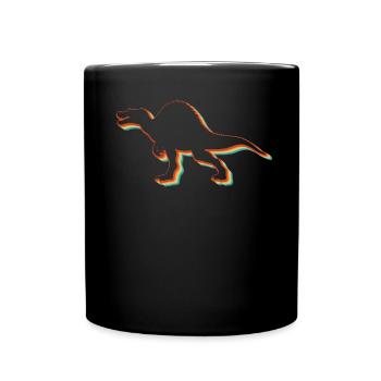 Spinosaurus retro dinosaur Kid Vintage Spinosaurus - Tasse einfarbig - Schwarz - Vorne