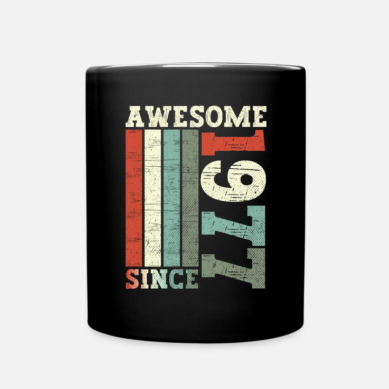 1977 Vintage Vintage Retro Birthday Gift - Full Colour Mug - black