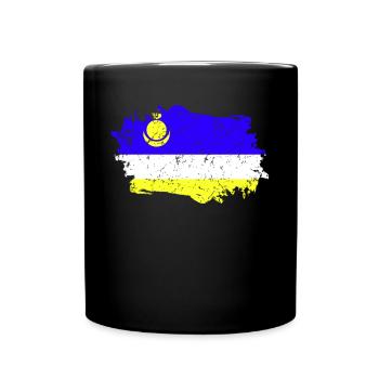 Buryatia Flag Grunge Buryatia Flag - Full Colour Mug - black - Front