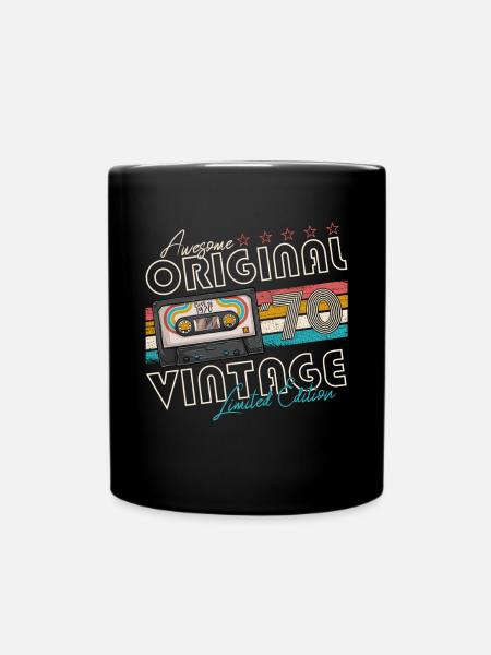 1970 Vintage Vintage Rétro Cadeau d’Anniversaire - Mug uni - noir