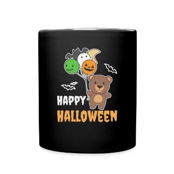 Ours Ballons d’Halloween pour enfants Ours mignons - Mug uni - noir - Devant