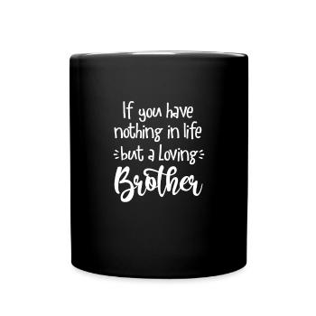 Big Brother Frère Sœur Cadeau - Mug uni - noir - Devant