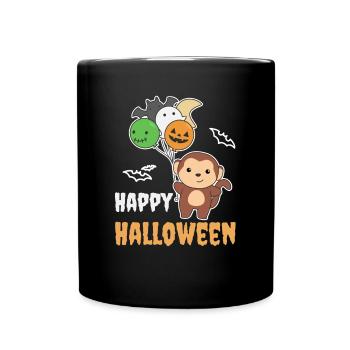 Affe Halloween Luftballons für Kinder süße Affen - Tasse einfarbig - Schwarz - Vorne