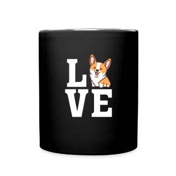 Corgi - Full Colour Mug - black - Front
