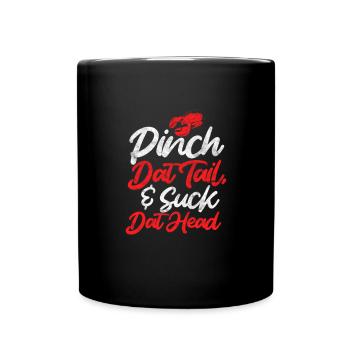 Languste Langusten Meeresfrüchte Krebs Geschenk - Tasse einfarbig - Schwarz - Vorne