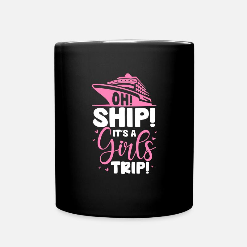 Kreuzfahrt - Tasse einfarbig - Schwarz