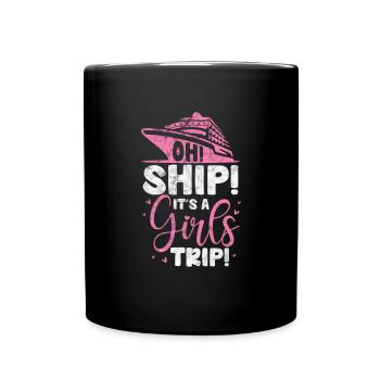 Kreuzfahrt Kreuzfahrtschiff Urlaub Schiff Geschenk - Tasse einfarbig - Schwarz - Vorne