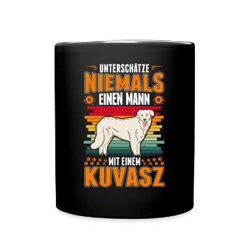Kuvasz Man Hungarian Kuvasz - Full Colour Mug - black - Front