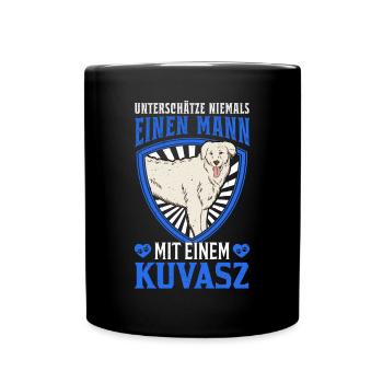Kuvasz Man Hungarian Kuvasz - Full Colour Mug - black - Front