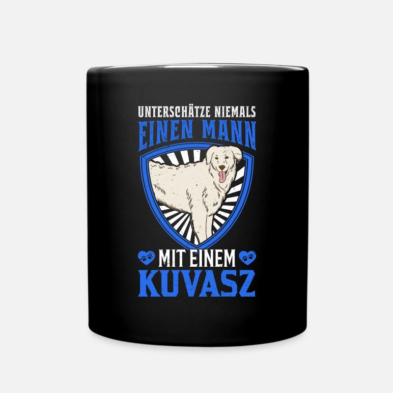 Kuvasz Mann Ungarischer Kuvasz - Tasse einfarbig - Schwarz
