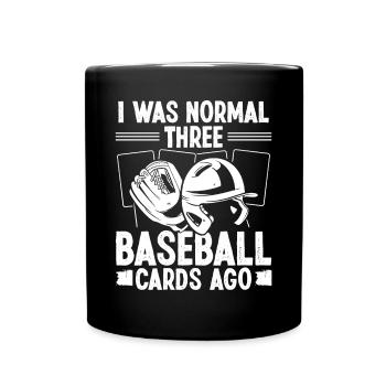 Sports Cards I was normal three Card Collector - Tasse einfarbig - Schwarz - Vorne