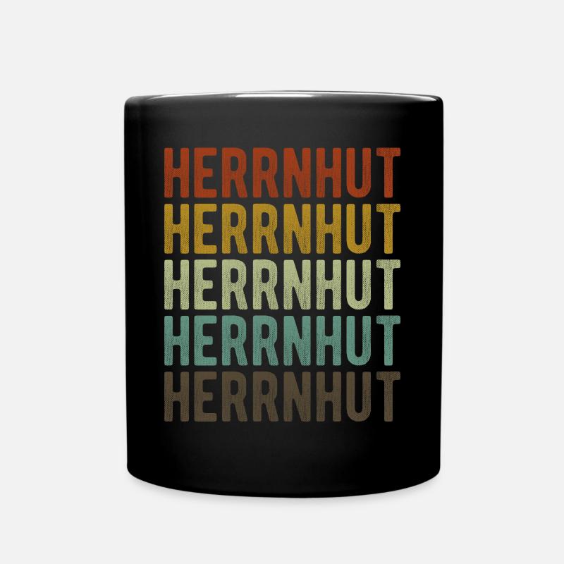 Herrnhut Stadt Retro Vintage - Tasse einfarbig - Schwarz