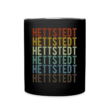 Hettstedt Stadt Retro Vintage - Tasse einfarbig - Schwarz - Vorne