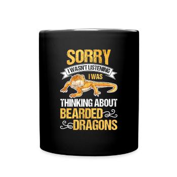 Dragon barbu Cadeau Dragon barbu - Mug uni - noir - Devant