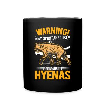 Peut parler spontanément de Hyènes Hyène - Mug uni - noir - Devant