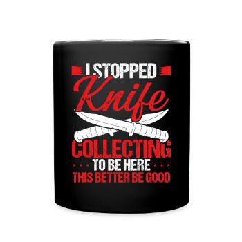 Knife Collector Knifemaker Bladesmithing Knife - Full Colour Mug - black - Front
