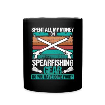 Équipement de chasse sous-marine Vintage Apnea Diver Apnée - Mug uni - noir - Devant