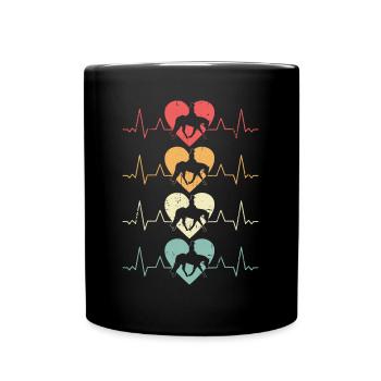 Hunt english riding rider horse equestrian sport - Full Colour Mug - black - Front