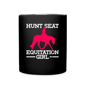 Hunt Equitation Girl - Hunt Français - Mug uni - noir - Devant