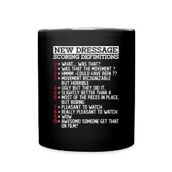 New definitions for the dressage evaluation - - Full Colour Mug - black - Front