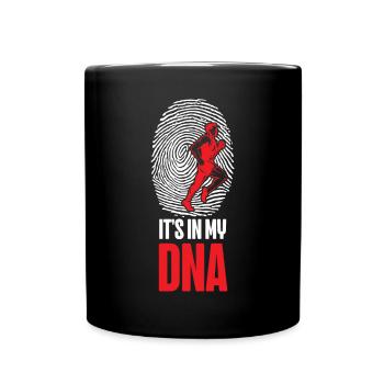 Running Runner Half Marathon - Full Colour Mug - black - Front