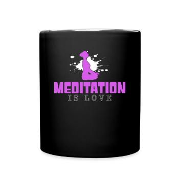 Meditation - Full Colour Mug - black - Front