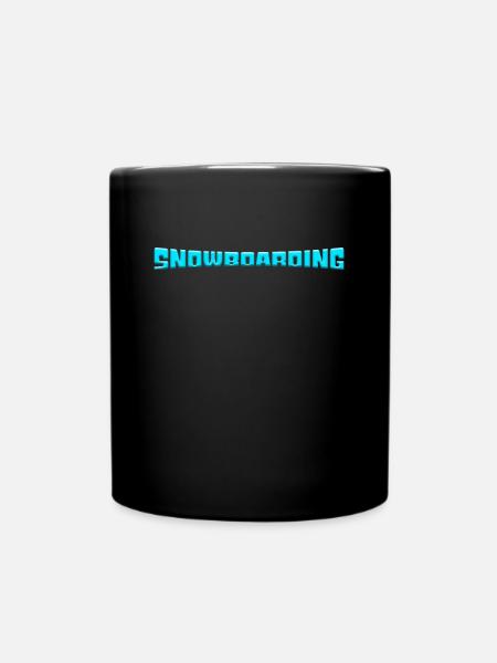Snowboarding - Tasse einfarbig - Schwarz