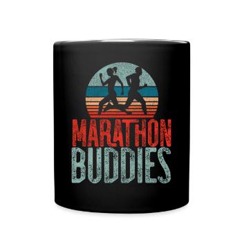 Running Runner Half Marathon - Tasse einfarbig - Schwarz - Vorne