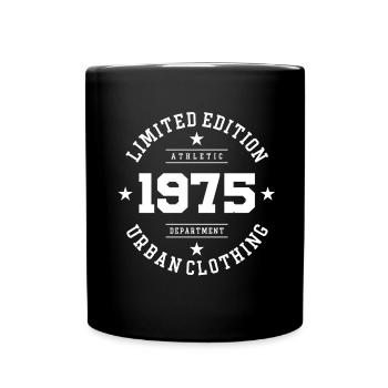 Vintage Birthday Birthday Retro 1975 Limited - Full Colour Mug - black - Front