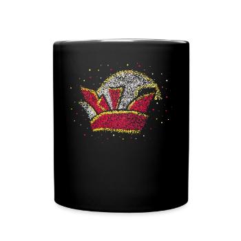 Fool's Cap Fool Prince Cologne Carnival Jeck - Full Colour Mug - black - Front