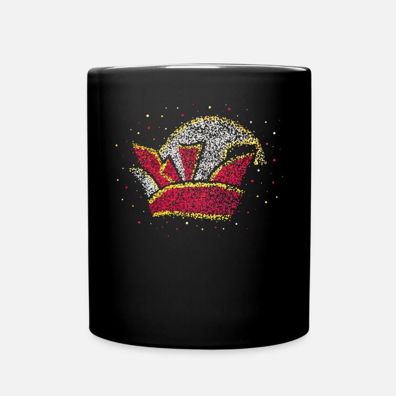Narrenkappe Narr Prinz Kölner Karneval Jeck - Tasse einfarbig - Schwarz