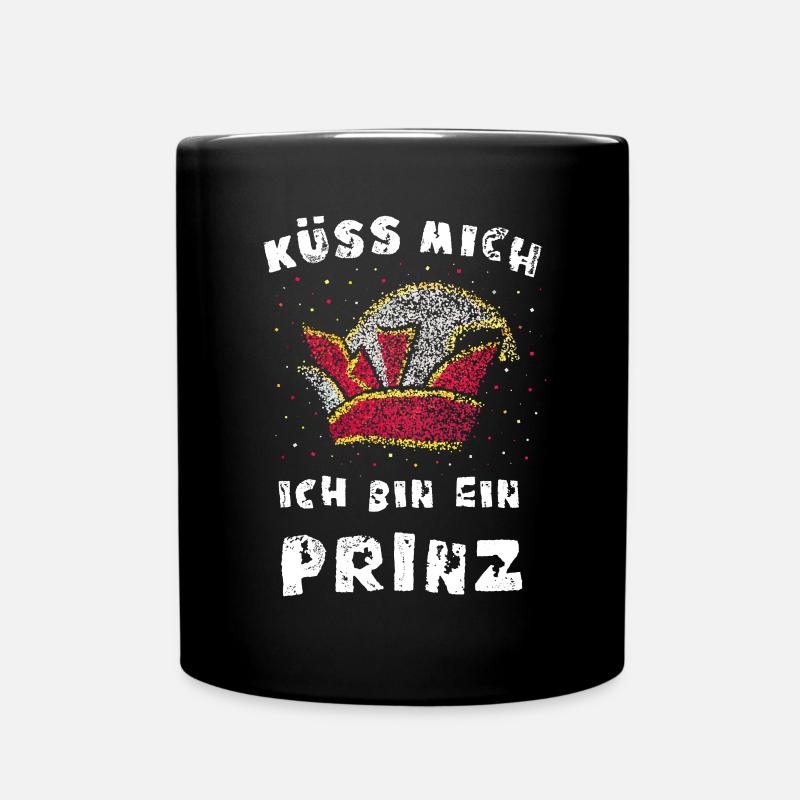 Narrenkappe Karneval Köln Prinz Prinzenkappe - Tasse einfarbig - Schwarz