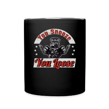Rennfahrer Rennwagen Tuning Rennsport Motorsport - Tasse einfarbig - Schwarz - Vorne