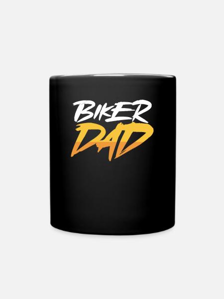 Biker vater - Tasse einfarbig - Schwarz