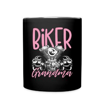 Biker Grandma - Full Colour Mug - black - Front