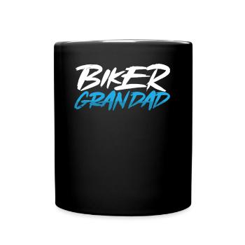 Biker opa - Tasse einfarbig - Schwarz - Vorne