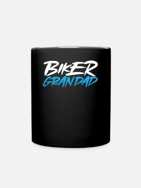 Biker opa - Tasse einfarbig - Schwarz