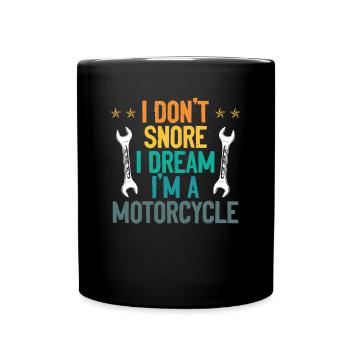I am a motorcycle - Full Colour Mug - black - Front