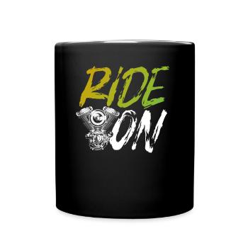 Motorcycling Continue - Full Colour Mug - black - Front