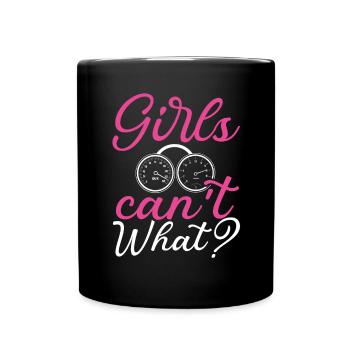 Motorcycle girls can't do what - Full Colour Mug - black - Front
